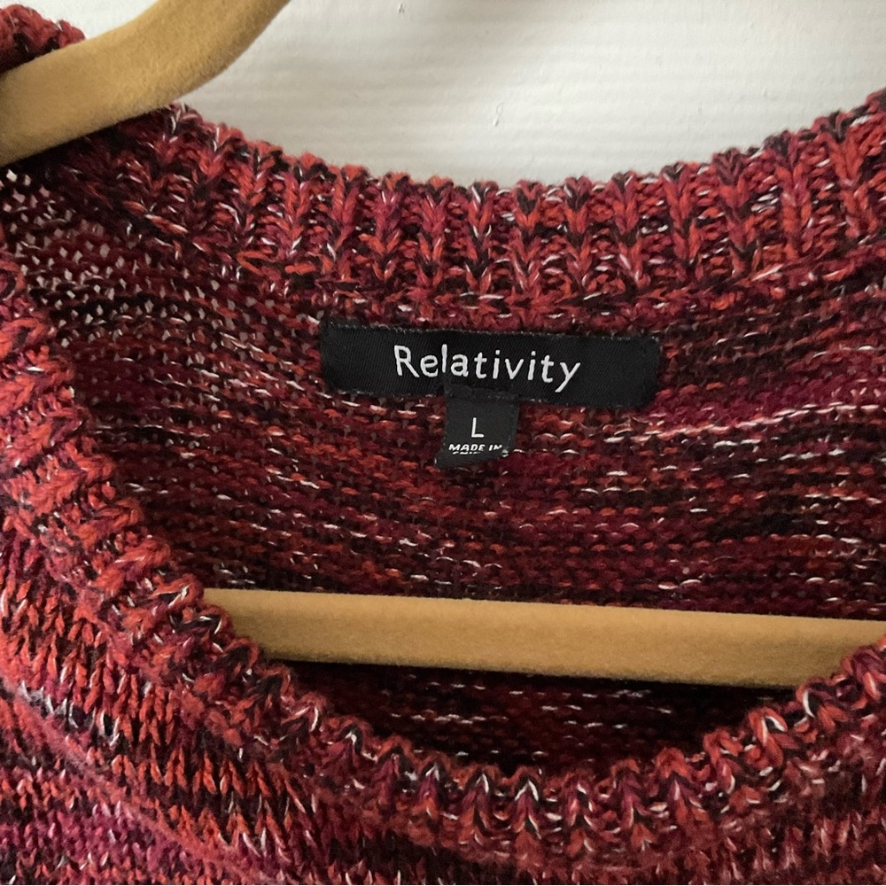 Relativity Oversized Sweater, Size Large - image 2